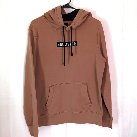 Hollister Camel Brown Hooded Sweatshirt Size Small - Picture 1 of 5
